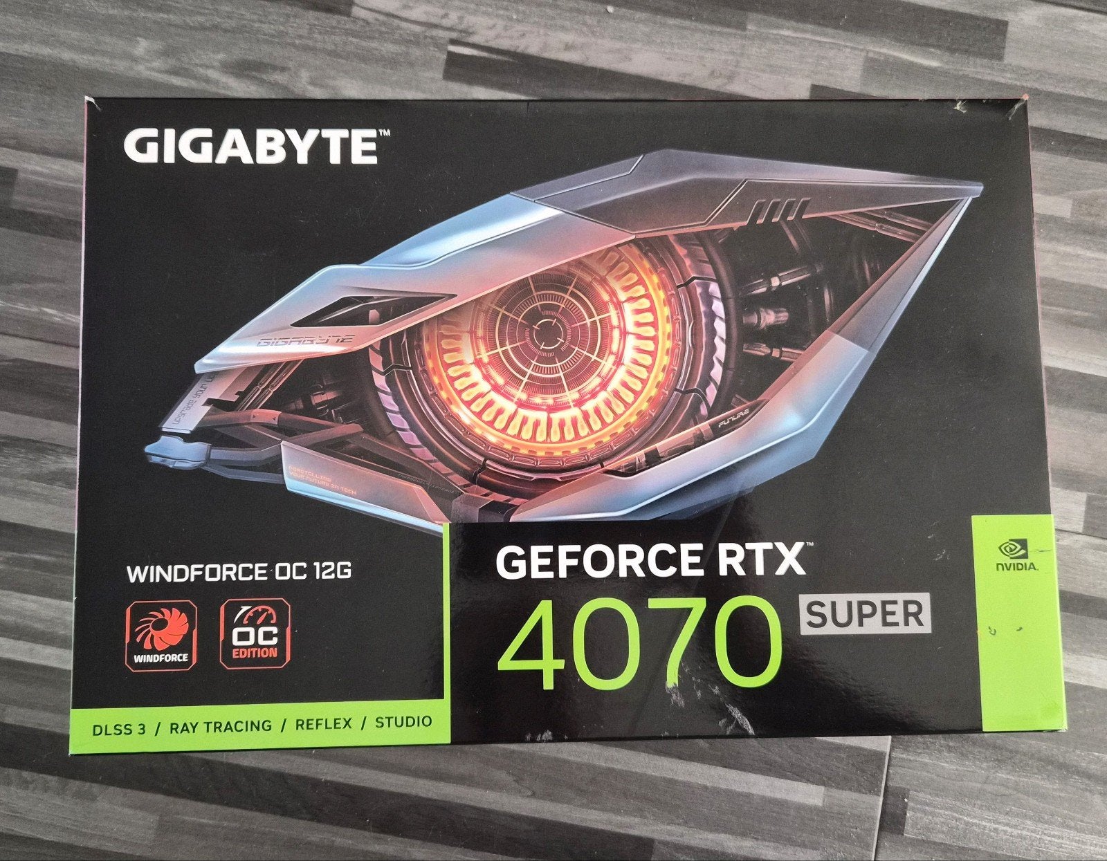 GeForce RTX 4070 Super Windforce OC 12G, Ophalen, GDDR6, PCI-Express 4, Zo goed als nieuw