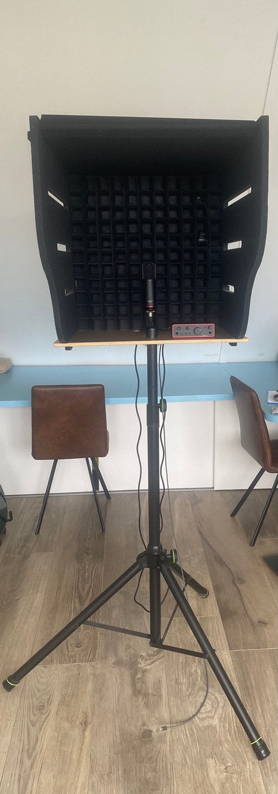 Vocal booth thuisstudio, Ophalen, Zo goed als nieuw, Microfoon