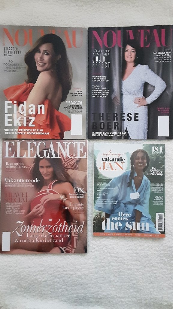 Elegance, Nouveau, JAN magazine, Verzenden, Zo goed als nieuw, Damesbladen