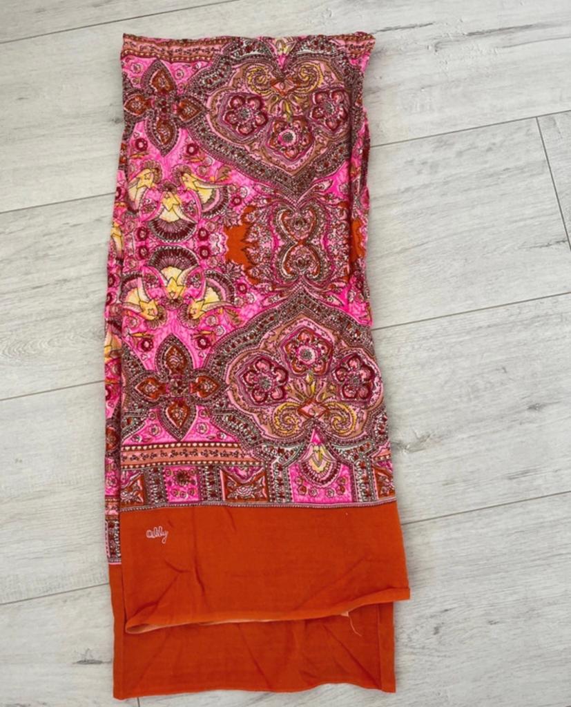 Olily sjaal met kleurrijke print, Ophalen of Verzenden, Gedragen, Maat 46/48 (XL) of groter, Sjaal