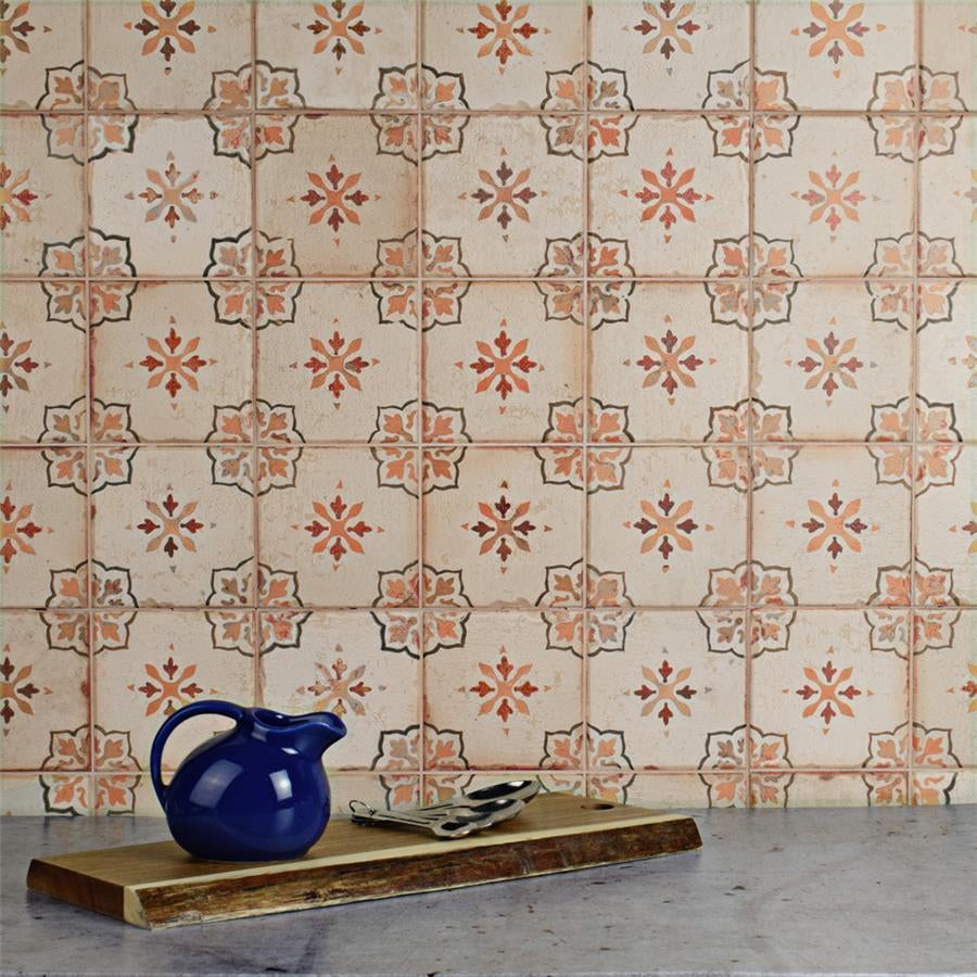 Keramische Portugese tegels - Vintage cementtegel stijl, Huis en Inrichting, Minder dan 50 cm, Verzenden, Overige typen, Nieuw