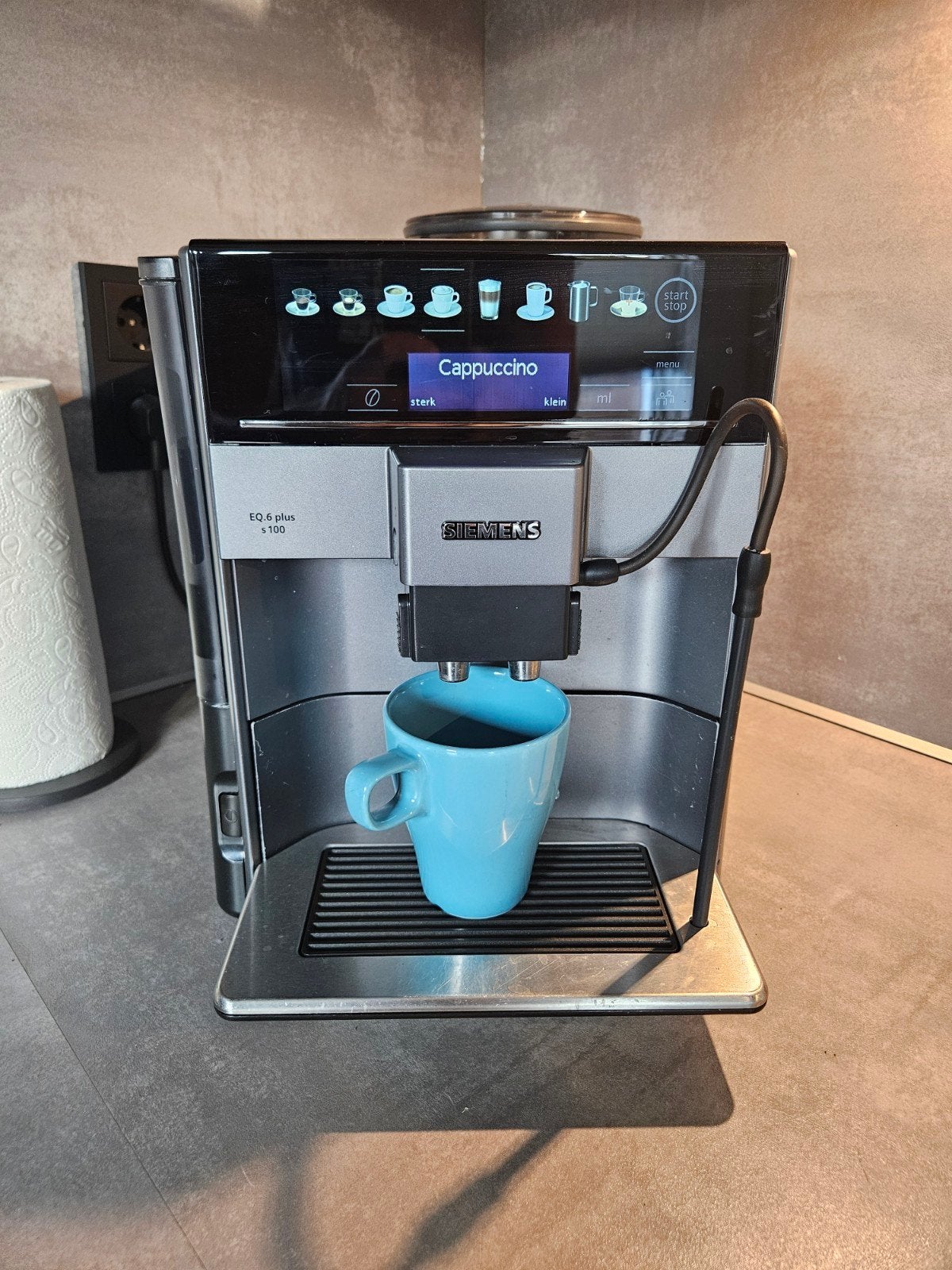 siemens eq6 plus 100, Witgoed en Apparatuur, Ophalen, Gebruikt, 10 kopjes of meer, Koffiemachine