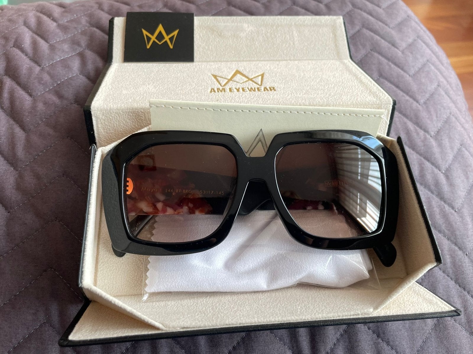 Nieuwe AM Eyewear Zonnebril - Stijlvol en Ongebruikt, Overige merken, Zonnebril, Zwart, Nieuw