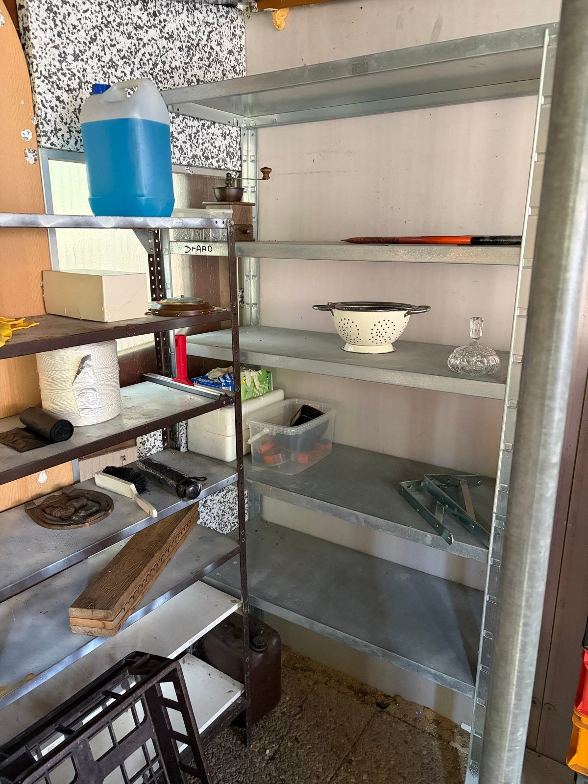 Diverse opbergrekken voor garage of schuur, Ophalen, Gebruikt