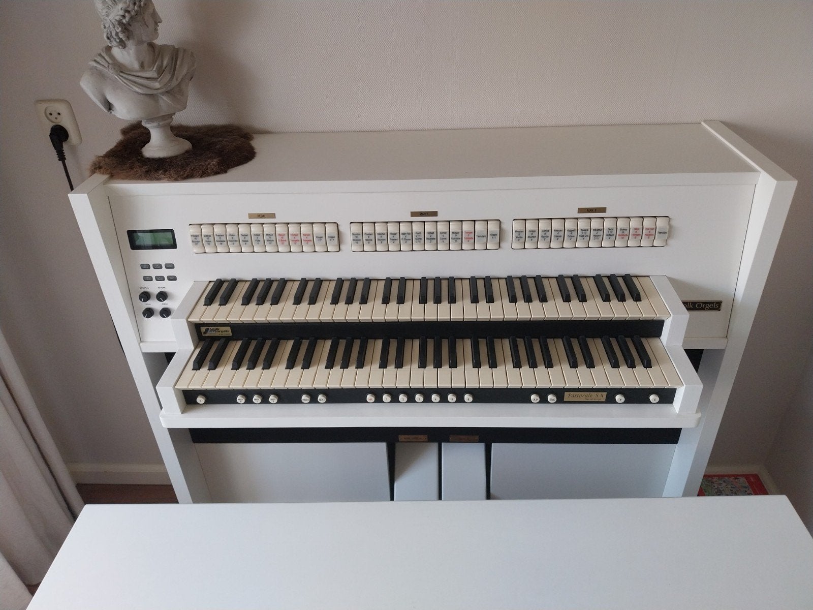 Orgel Domus Pastorale SII wit, Ophalen, Zo goed als nieuw, 2 klavieren, Orgel