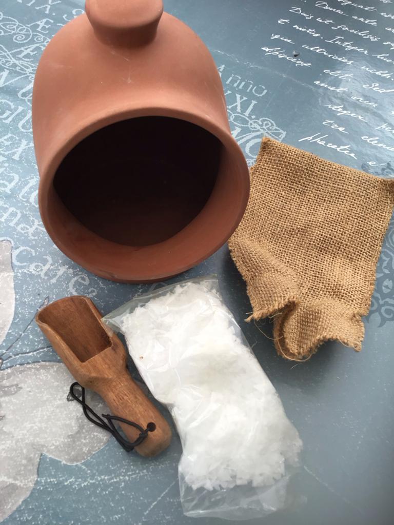 Jamie Oliver Terracotta zoutvarken met Schepje., Overige typen, Nieuw, Ophalen of Verzenden, Steen/keramiek