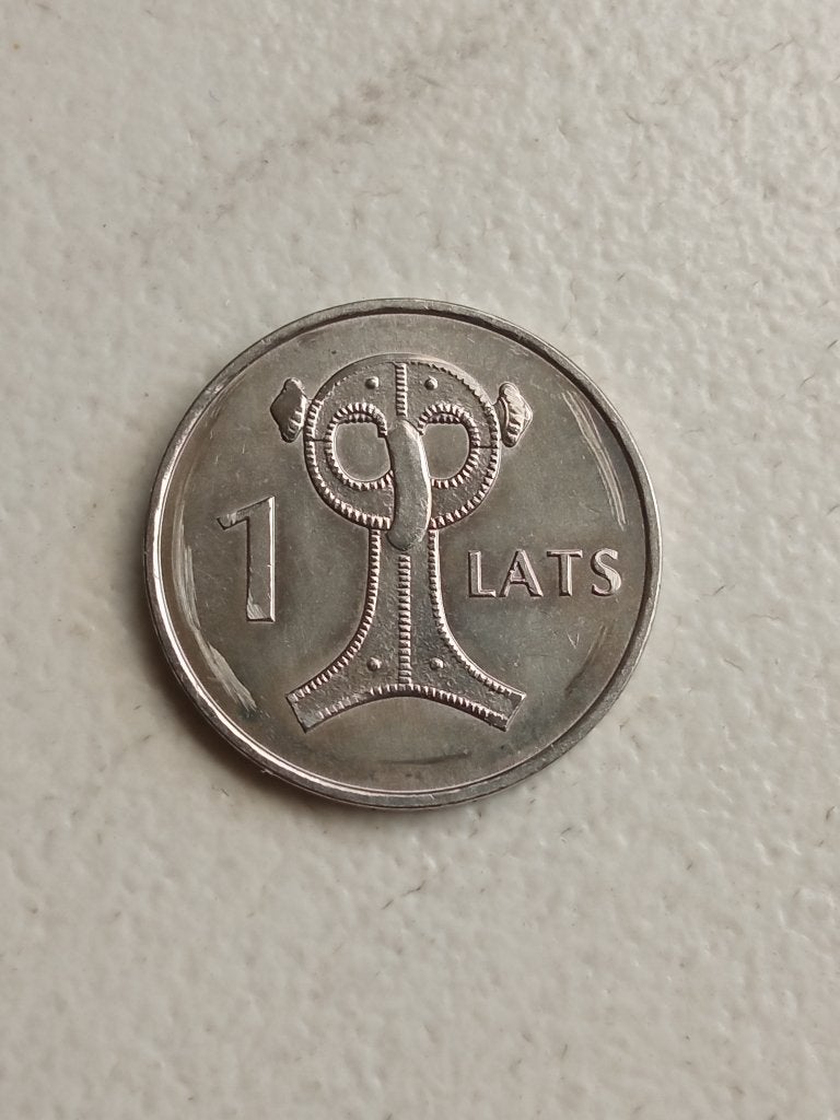 Letland 1 lats 2007., Ophalen of Verzenden, Overige landen, Losse munt
