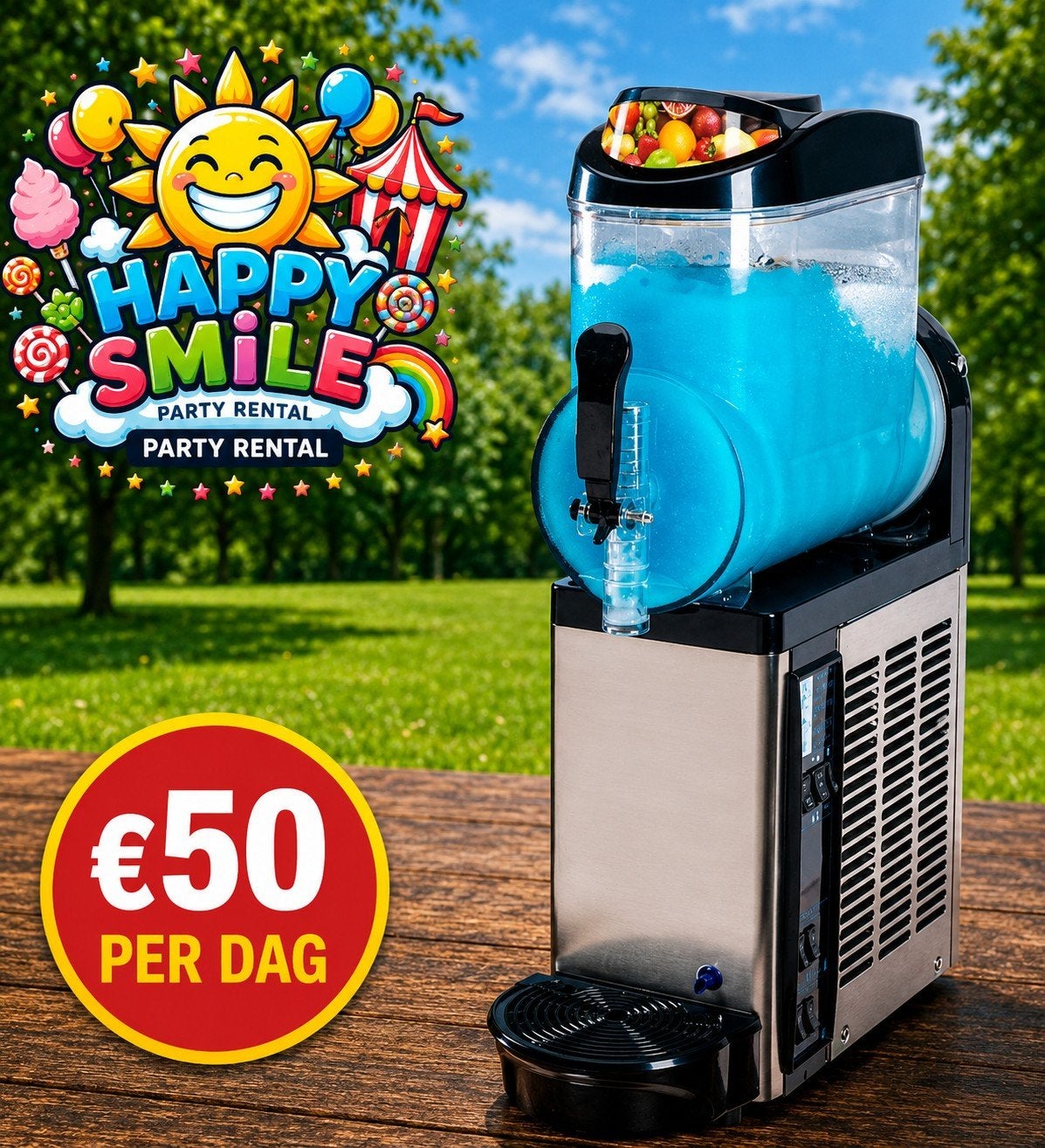 Slushmachine Te huur incl ingredienten, Ophalen of Verzenden, Zo goed als nieuw, Overige