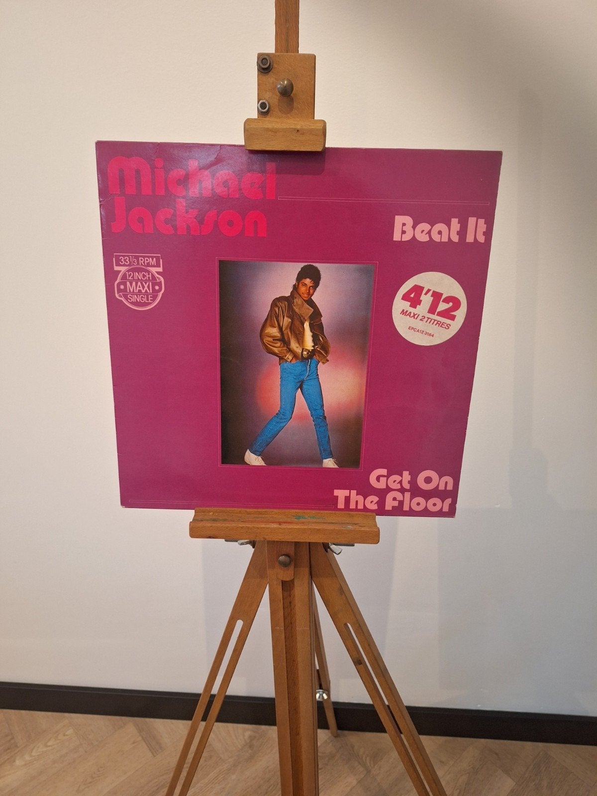 Michael Jackson - Beat It / Get On The Floor(1979 Maxi-Sing, Gebruikt, Originele persing, Ophalen of Verzenden, Pop