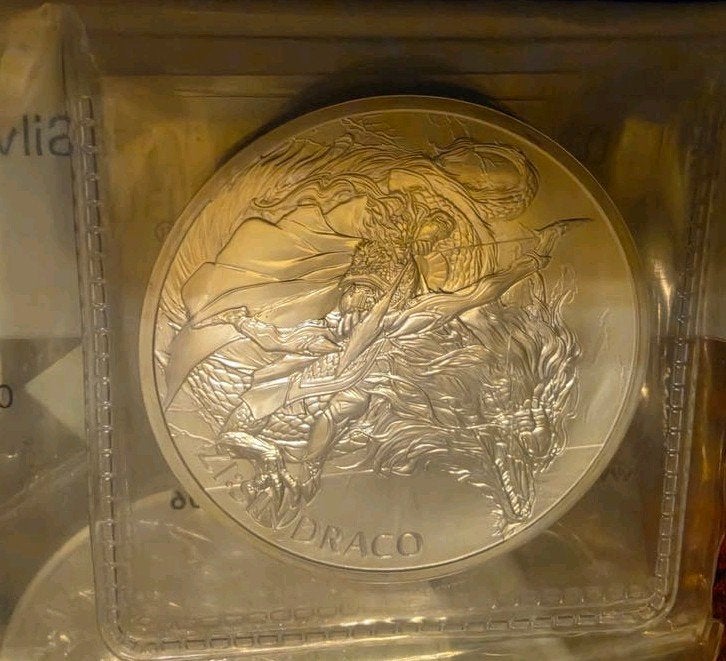 2024 Zuid-Korea Zi:Sin Draco 1 oz Zilver BU, Ophalen of Verzenden, Zilver