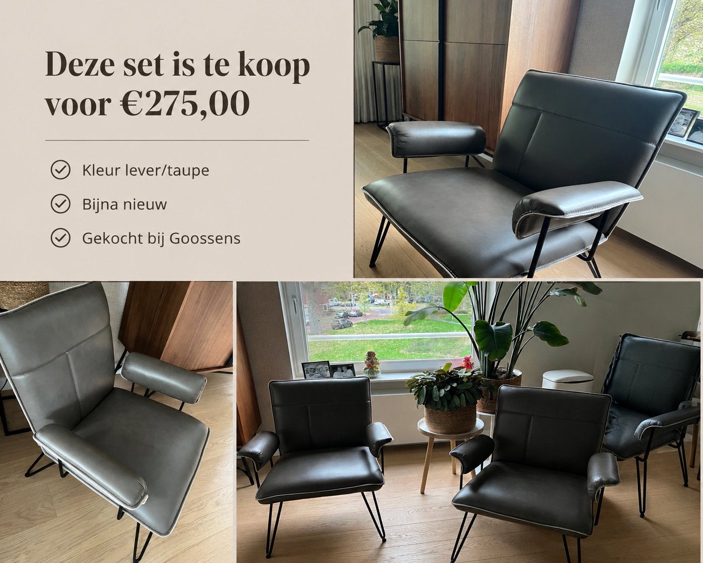 Fauteuil(set), Ophalen, Zo goed als nieuw, 75 tot 100 cm, 50 tot 75 cm