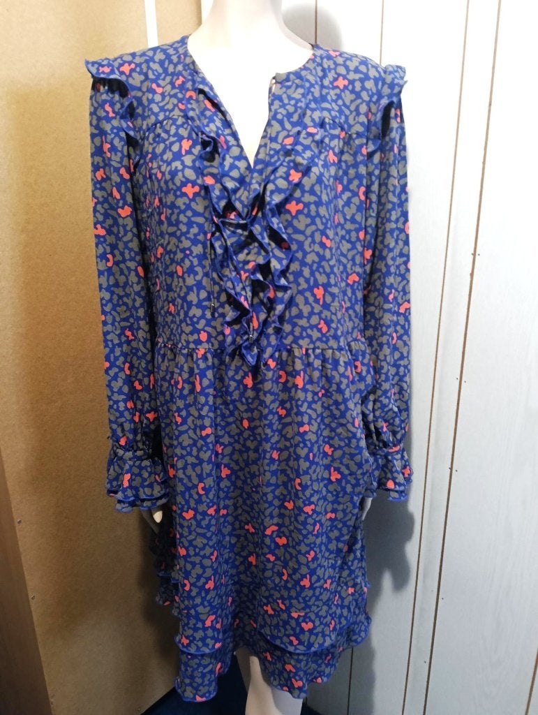 NIEUW Marc Cain jurk maat 42 = 5, Blauw, Maat 42/44 (L), Nieuw, Ophalen of Verzenden