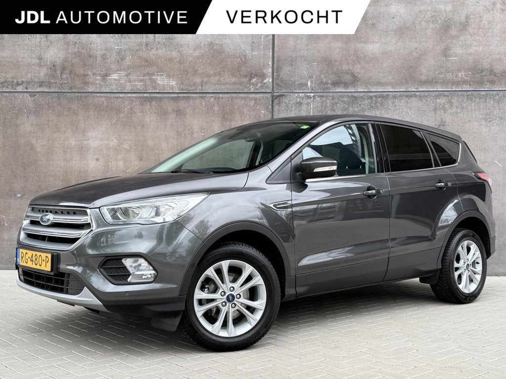 Ford Kuga 1.5 EcoBoost Titanium | trekhaak | Xenon | Dealer, Auto's, Ford, Stof, 4 cilinders, Origineel Nederlands, Bedrijf