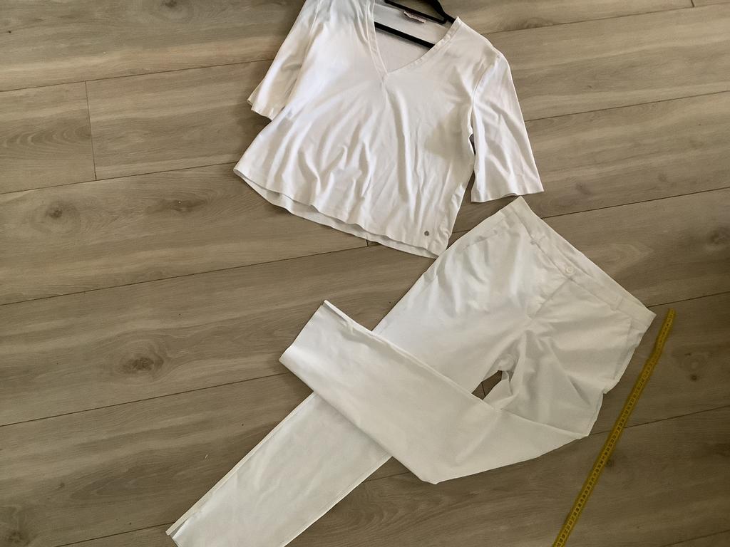 Travelstof broek Japan tky M en top studio Anneloes s, Maat 38/40 (M), Wit, Ophalen of Verzenden, Zo goed als nieuw