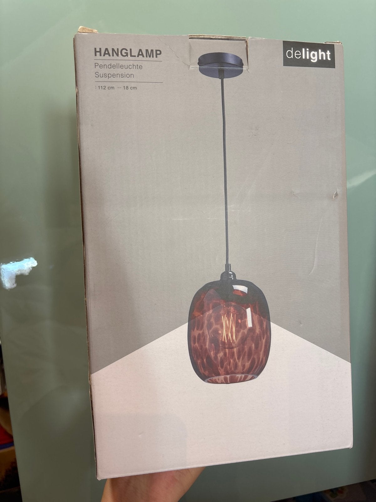 Delight Hanglamp Pendelleuchte Suspension - Nieuw in doos, Ophalen, Nieuw, Glas, E27 (groot)