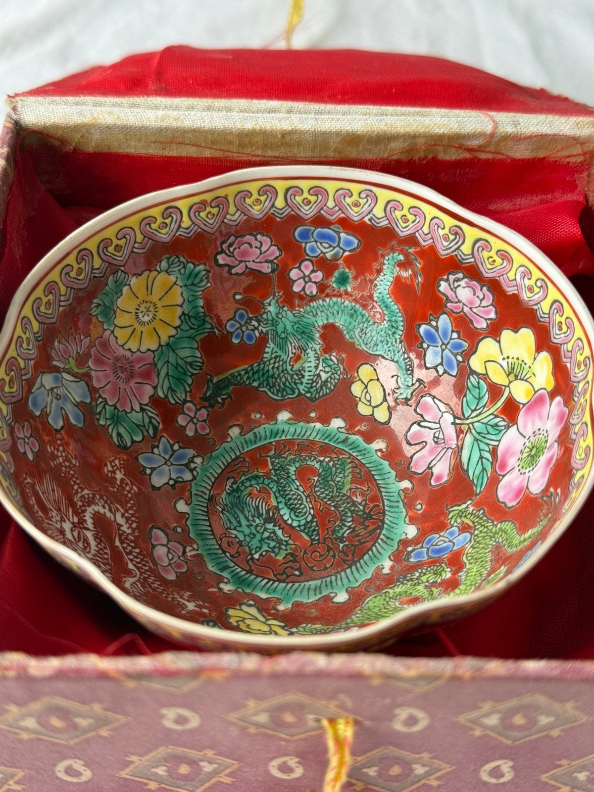 Antieke schaal Chinees eierschaal porselein, Ophalen of Verzenden