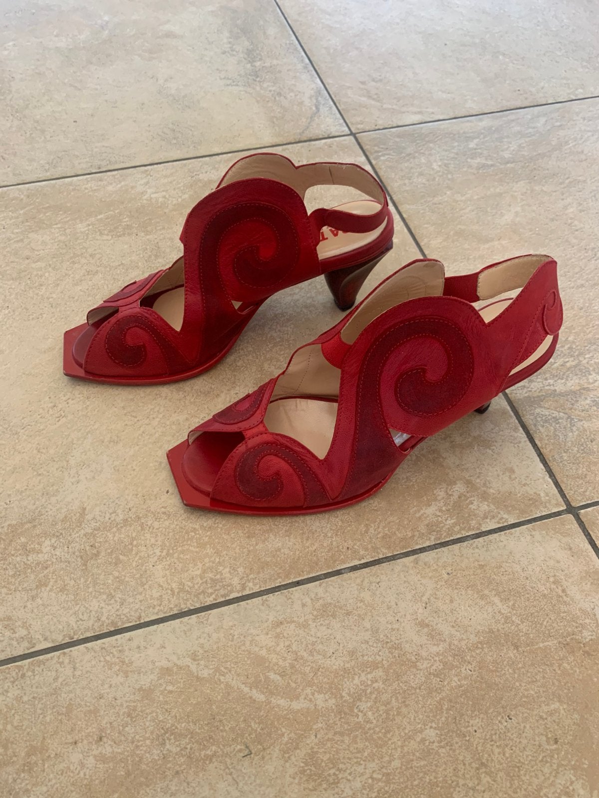 SCHOENEN LISA TUCCI, Kleding | Dames, Schoenen, Ophalen of Verzenden, Gedragen, Rood