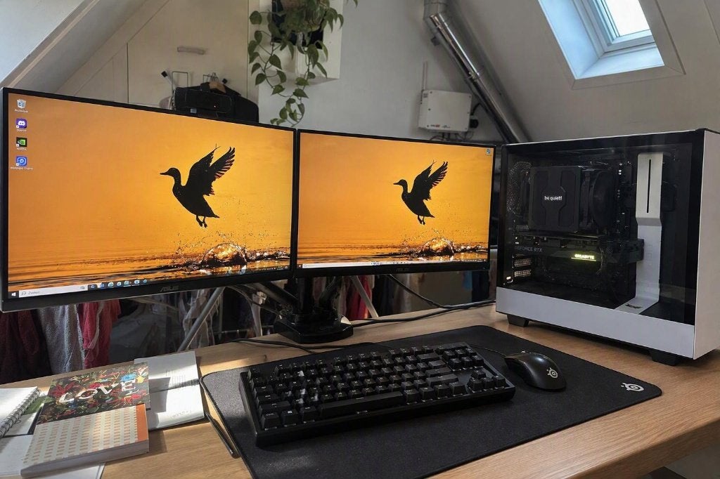 Gaming PC met Ryzen 7 5800X en RTX 3070 + 2 schermen (170HZ), Ophalen, Gebruikt, 32 GB, Zelf gebouwde pc