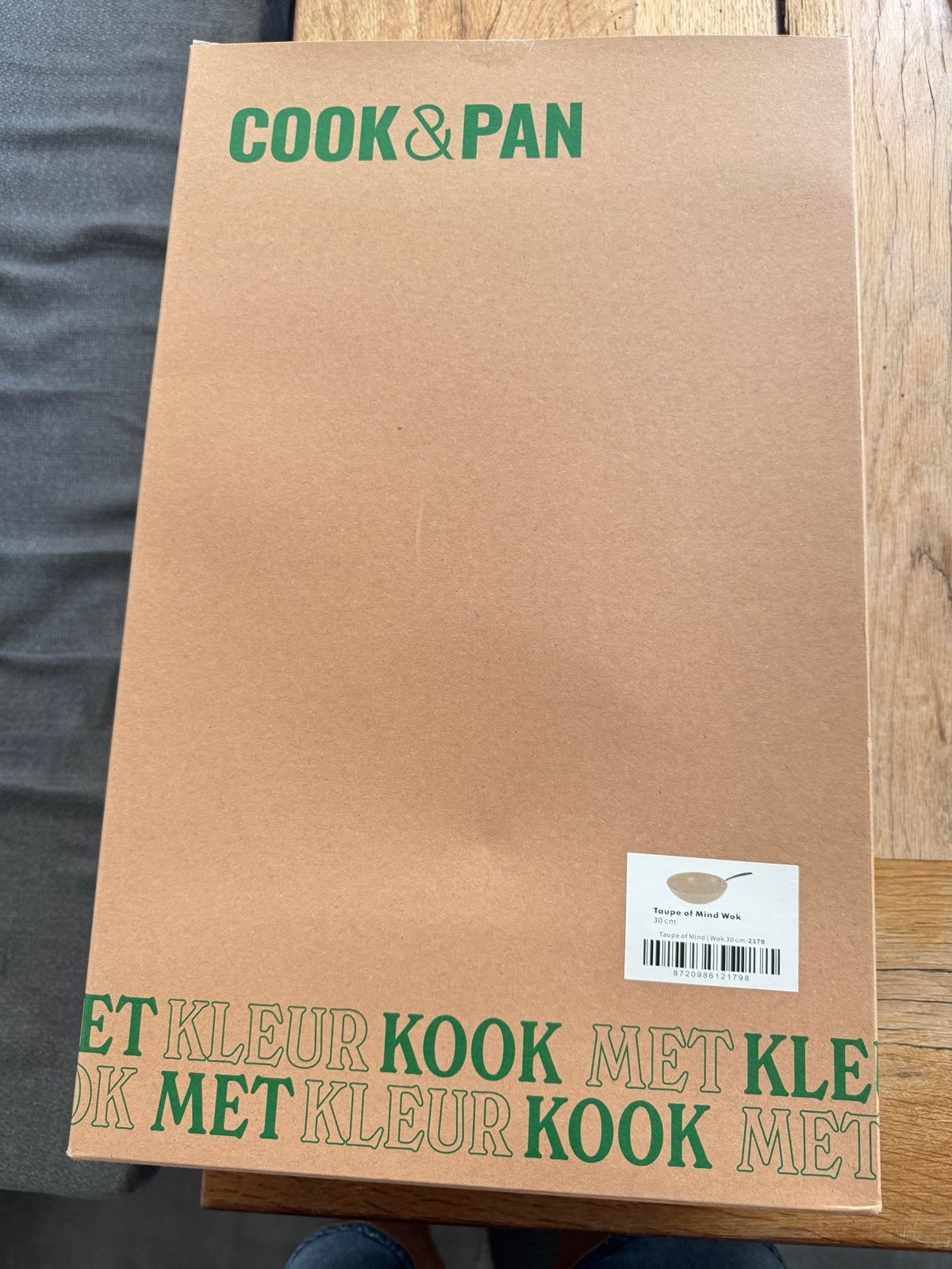 Cook&Pan Taupe of Mind Wok - Nieuw en Ongebruikt, 30cm, Overige materialen, Antiaanbaklaag, Nieuw, Ophalen of Verzenden