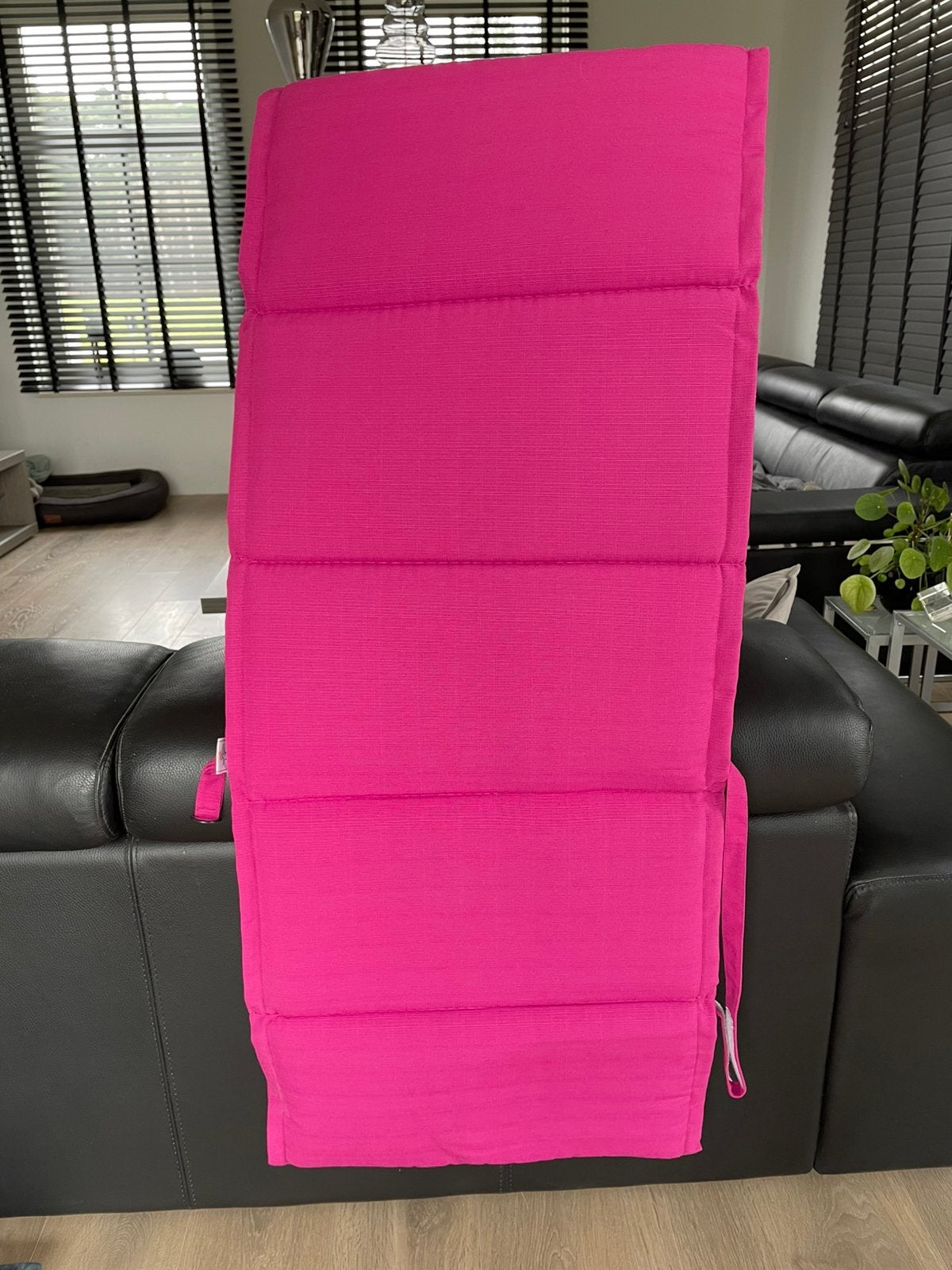 6 tuinstoelkussens, 3 van elke kleur, Ophalen, Gebruikt