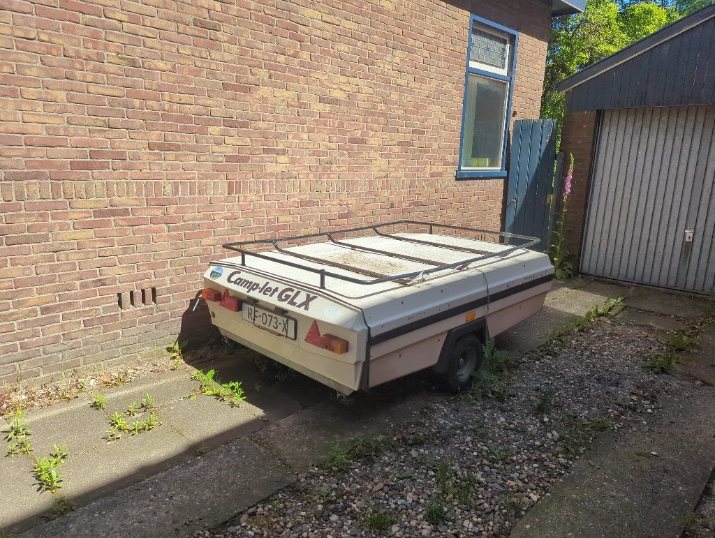 Camplet vouwwagen camp-let aanhanger bagagewagen, Caravans en Kamperen, Vouwwagens, Beige, Ophalen of Verzenden, Aanwezig, Camp-Let