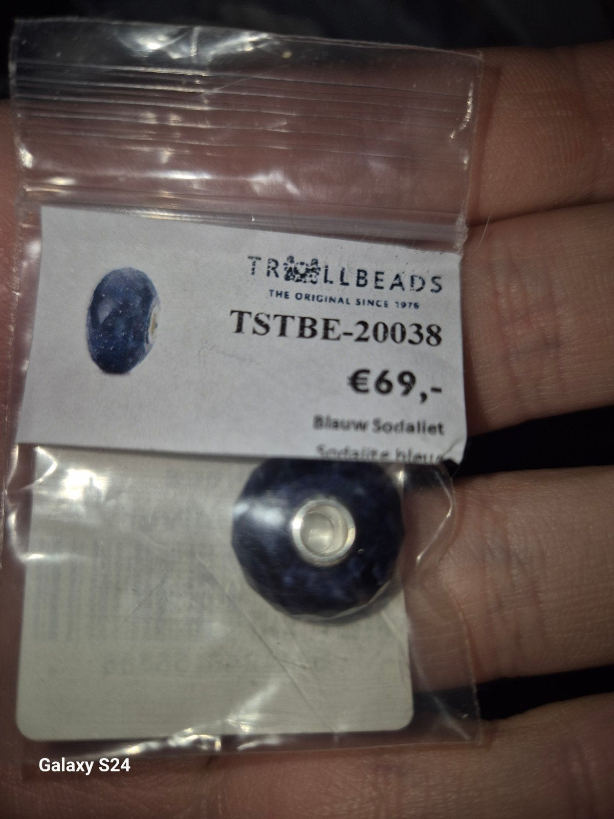 Trollbeads Blauw Sodaliet Kraal - Nieuw, Nieuw, Trollbeads, 1 bedel, Edelsteen