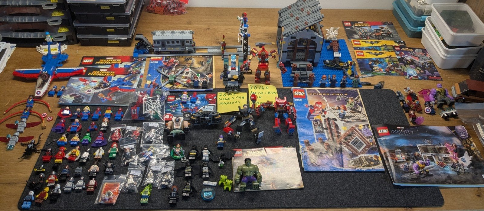 Lego Partij Marvel en superheroes oa 4855, 4856 en 76192, Ophalen of Verzenden