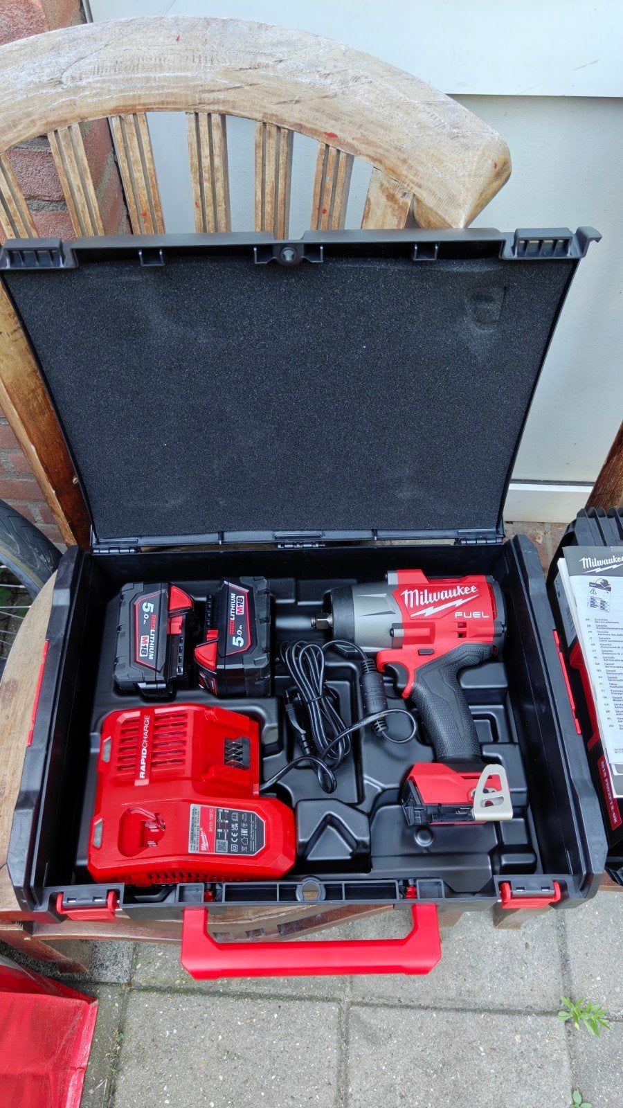 Milwaukee M18 FHIW2F12 Slagmoersleutel met frictiering, Ophalen, Nieuw, 600 watt of meer, Overige typen