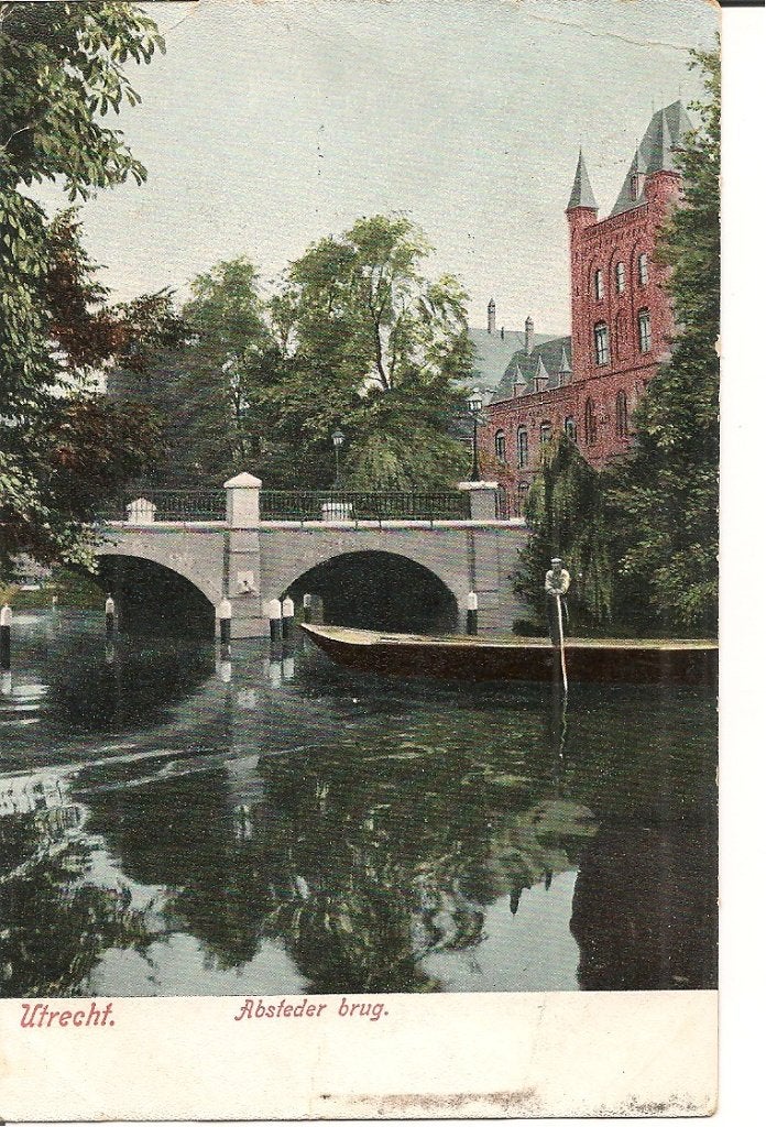 Ansichtkaart Utrecht - Absteder brug (1905), Ophalen of Verzenden, Voor 1920, Gelopen, Utrecht