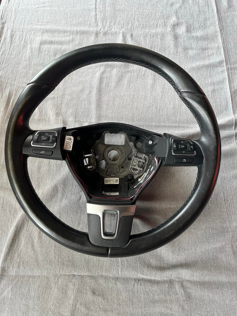 VW Golf 6 / 7 Stuurwiel - Leder met Bediening, Auto-onderdelen, Ophalen of Verzenden, Gebruikt, Volkswagen