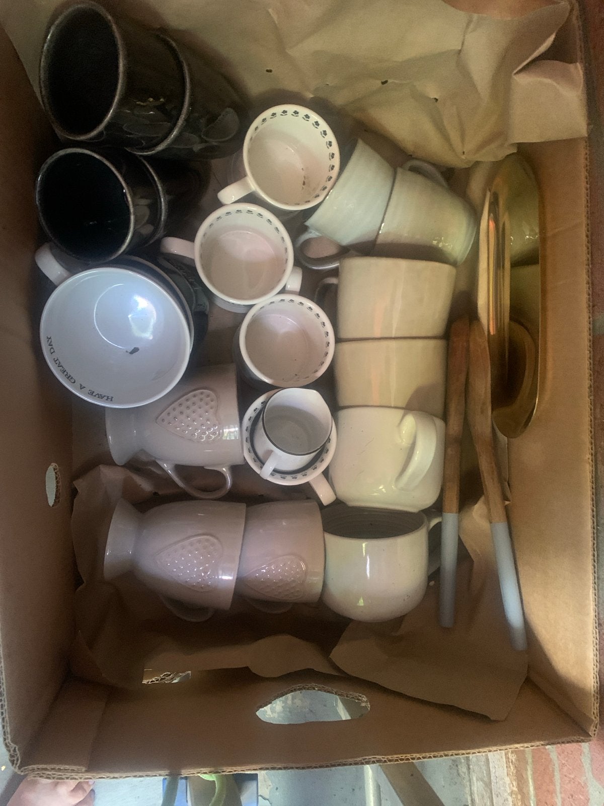 Diverse kopjes en mokken, verschillende stijlen, Ophalen, Gebruikt, Overige merken, Keramiek