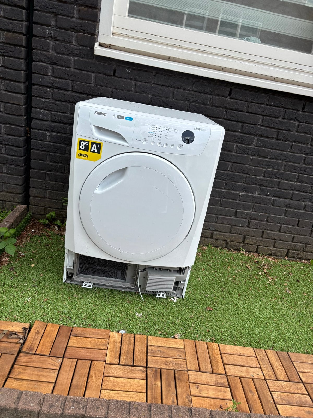 Kapotte droger Zanussi, Gebruikt, 8 tot 10 kg, Ophalen of Verzenden, 85 tot 90 cm