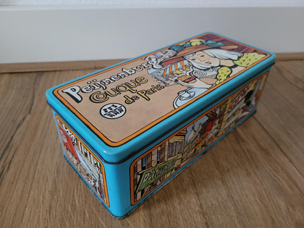 Blik Peijnenburg coque du Paris B 24cm., Verzamelen, Blikken, Ophalen of Verzenden, Zo goed als nieuw, Overige, Overige merken
