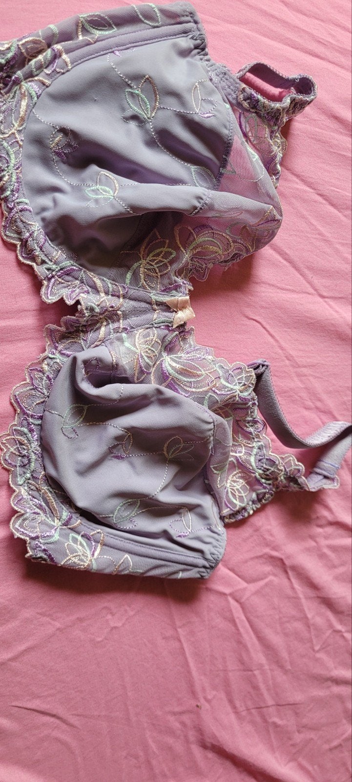 Hunkemöller BH - paars met borduursel (beugel los), Hunkemöller, Verzenden, Paars, BH