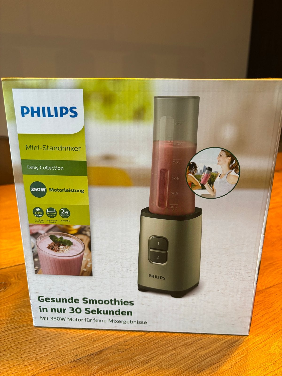 Philips Daily Collection HR2600/80 Mini-blender, Ophalen of Verzenden, Zo goed als nieuw, Blender to go
