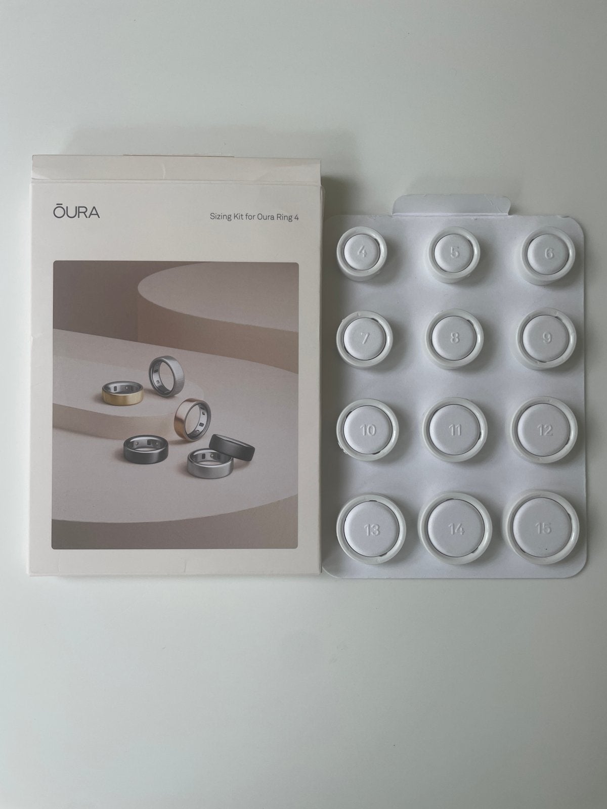 Oura Ring Sizing Kit voor Ring 4, Sieraden, Tassen en Uiterlijk, Ringen, Kunststof, Wit, Nieuw, Ophalen of Verzenden