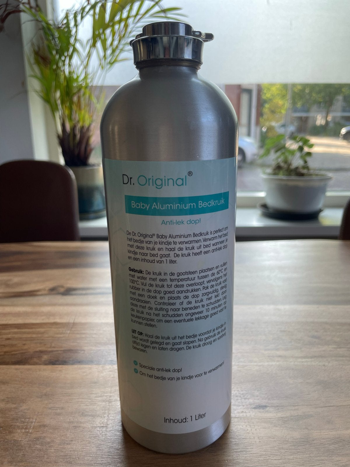 Dr. Original Baby Aluminium Bedkruik - 1 Liter, Ophalen, Gebruikt
