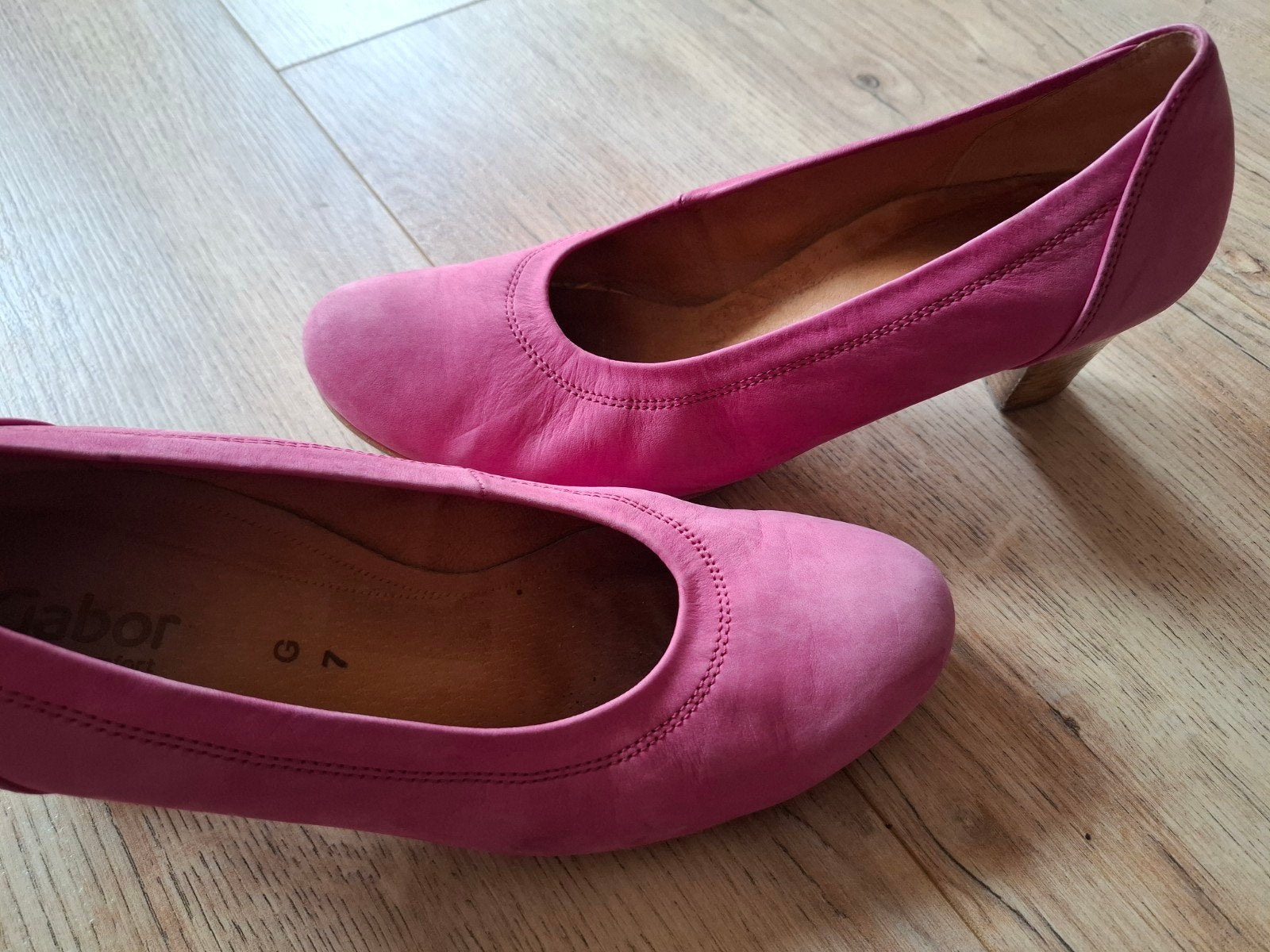 Roze pumps van Gabor, leer, 40, met hak, Pumps, Gabor, Ophalen of Verzenden, Roze
