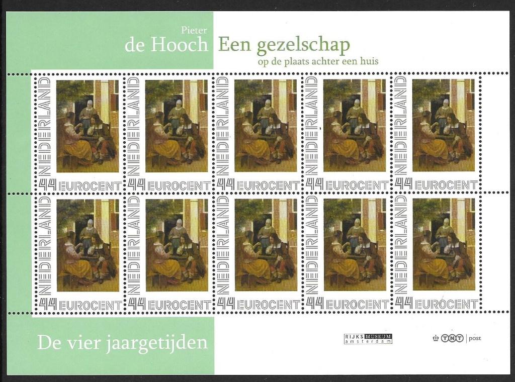 Vel 4 jaargrijden, de Hoogh, Een Gezelschap, postfris, Ophalen of Verzenden, Postfris
