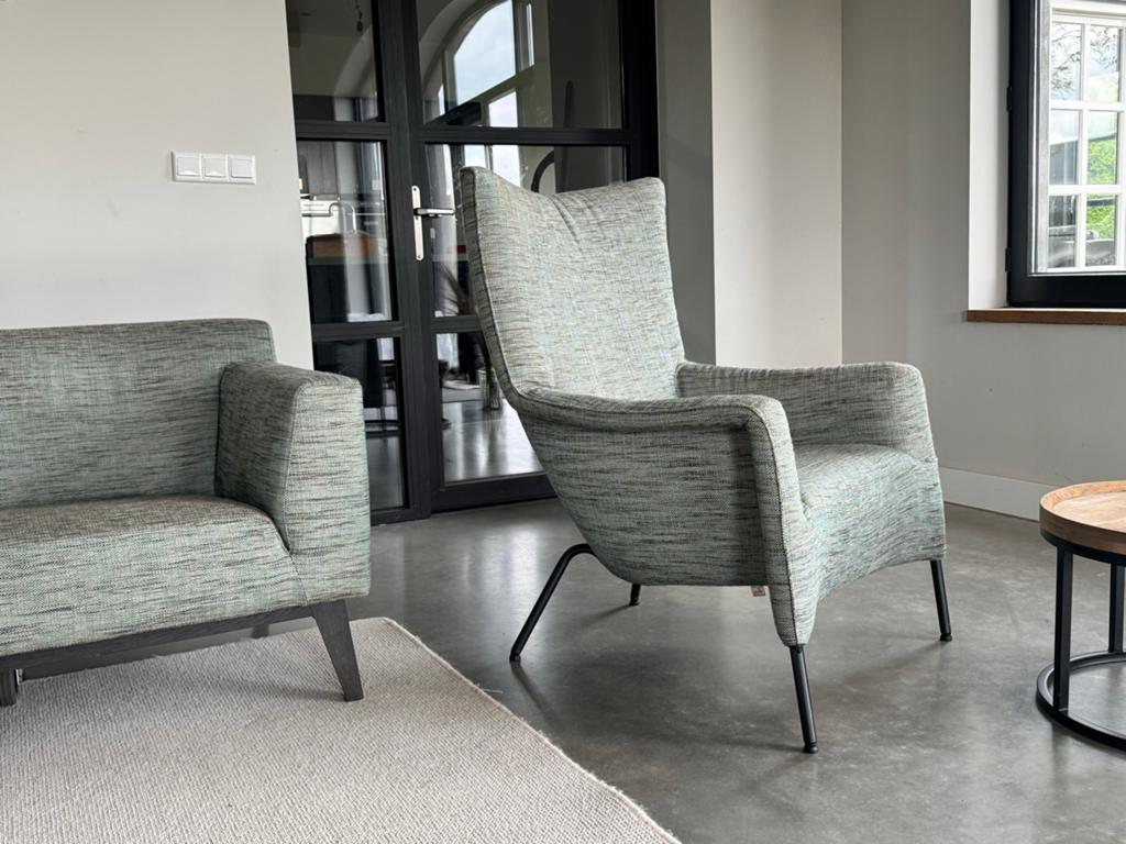 Leolux Pode Fauteuil en 2-zitsbank - Zo goed als nieuw, X, Verzenden, Driepersoons, 75 tot 100 cm