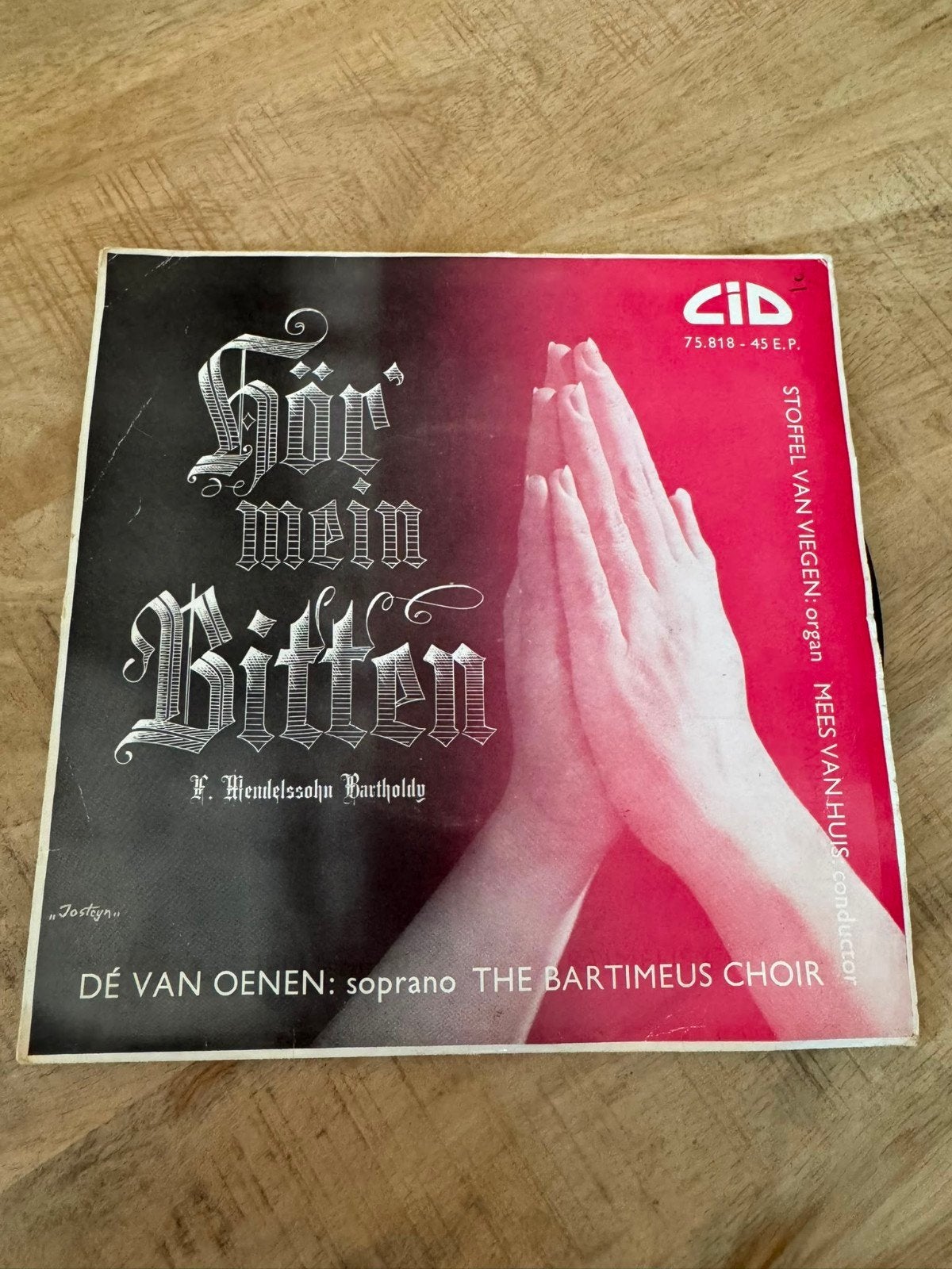 Hör Mein Bitten - F. Mendelssohn Bartholdy EP Vinyl, Gebruikt, Klassiek, 7 inch, EP