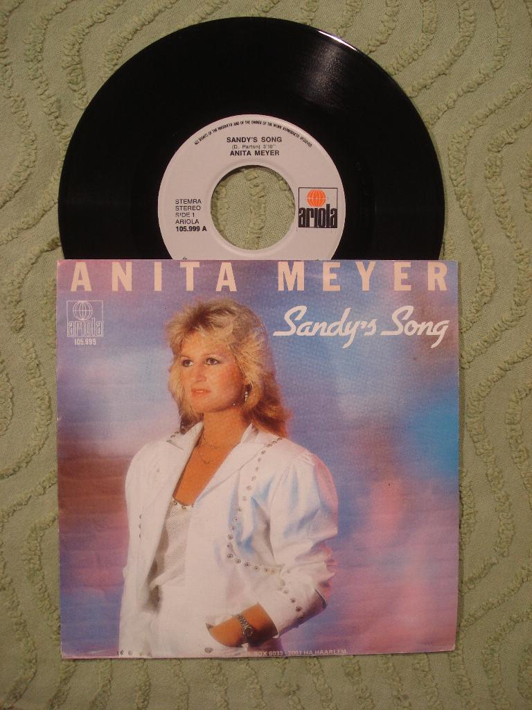 Anita Meyer 7" Vinyl Single: ‘Sandy’s song (Nederland), 7 inch, Single, Ophalen of Verzenden, Zo goed als nieuw