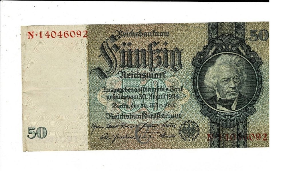 Duitsland, 50 reichsmark 1937, Ophalen of Verzenden, Duitsland