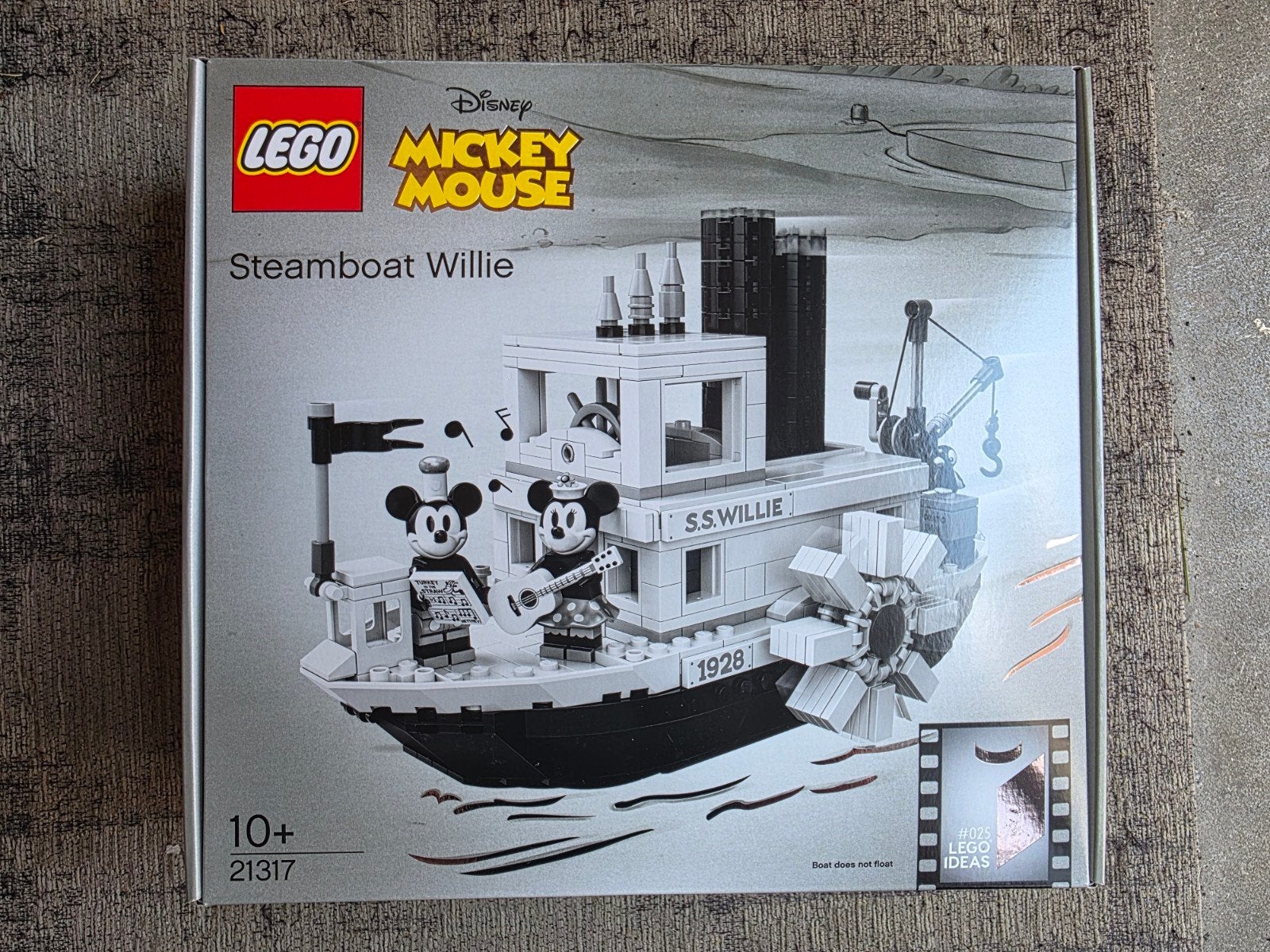 LEGO Ideas 21317 Steamboat Willie Mickey Mouse Disney, Ophalen of Verzenden, Nieuw, Overige merken