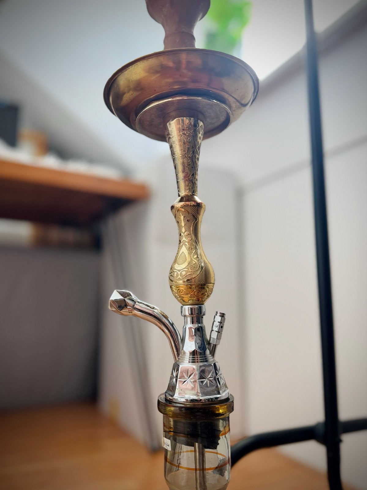 Waterpijp goud Z.G.A NIEUW incl nieuwe onderdelen & smaakjes