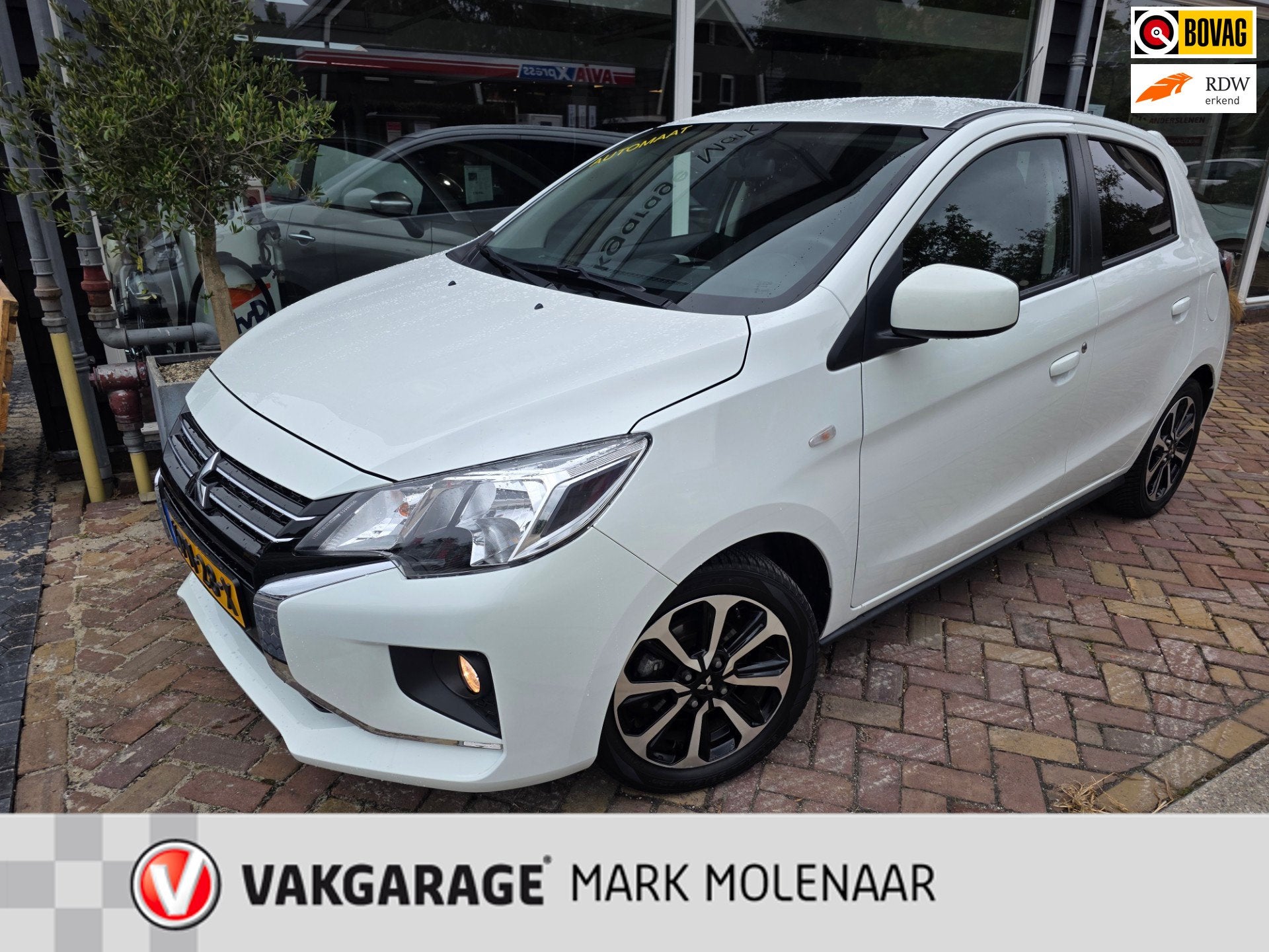Mitsubishi Space Star 1.2 Novaautomaat,mooie auto,lage km st, Auto's, Gebruikt, Wit, Bedrijf, Hatchback
