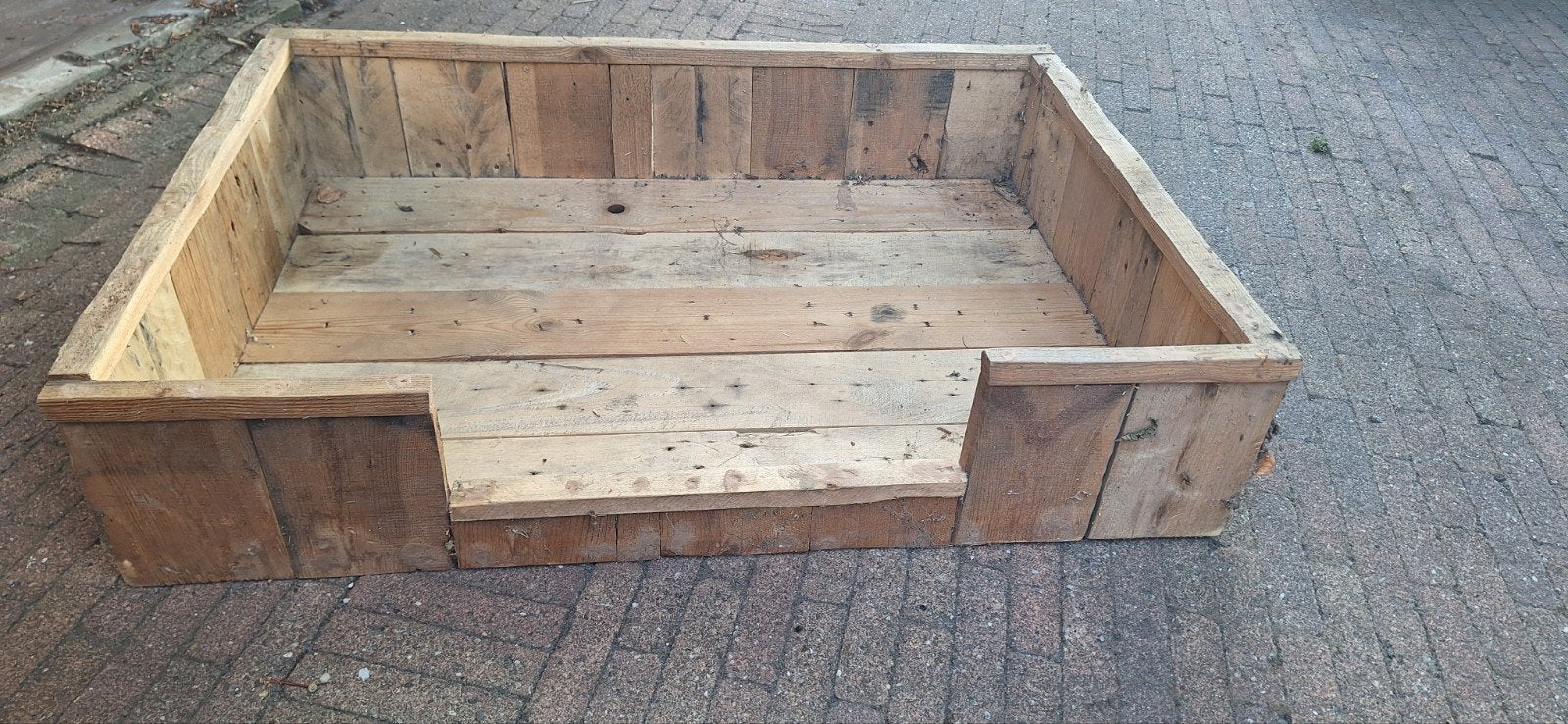 Steigerhout hondenmand groot, Ophalen, Overige