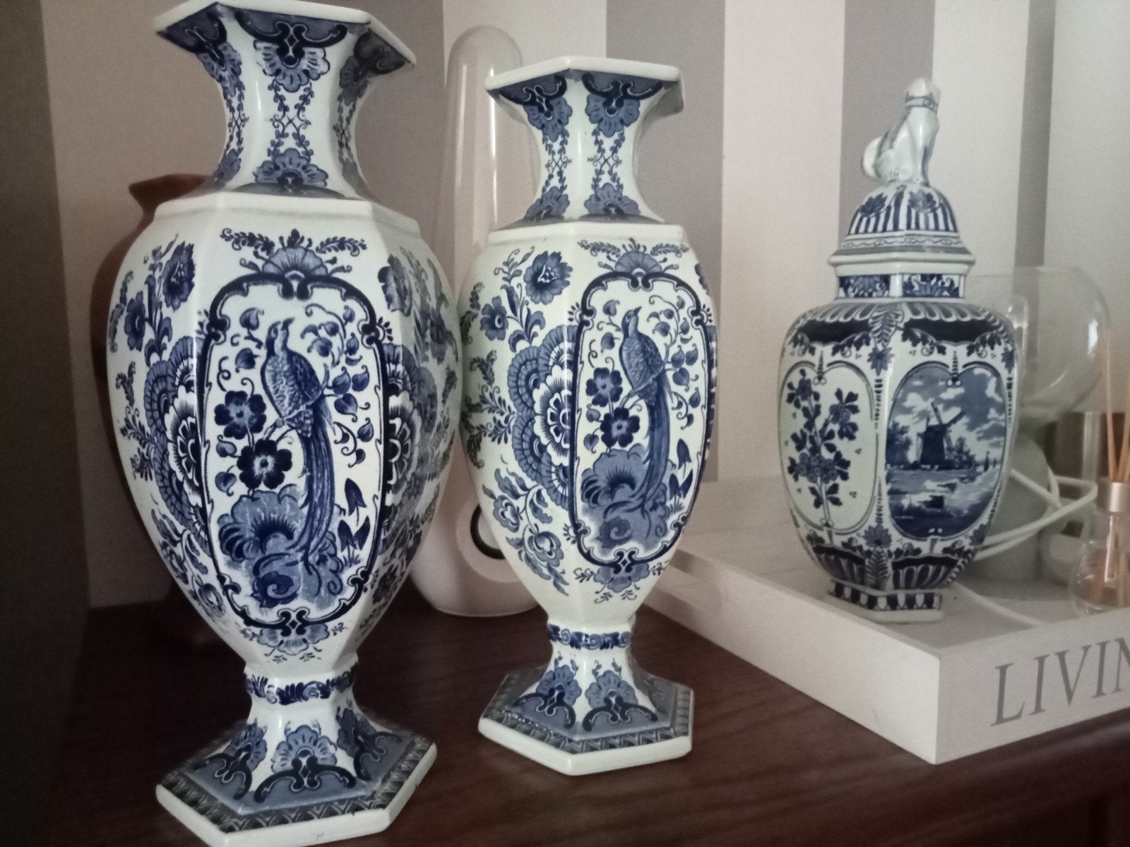 Delfts blauw-stijl 3-delige set Royal Sphinx Maastricht, Ophalen