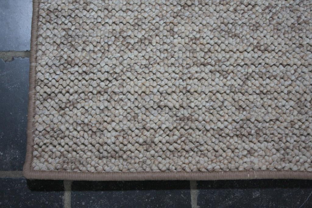 Vloerkleed / loper Wolly beige / bruin naturel 80 x 200 cm, Huis en Inrichting, Bruin, Rechthoekig, Nieuw, 200 cm of meer