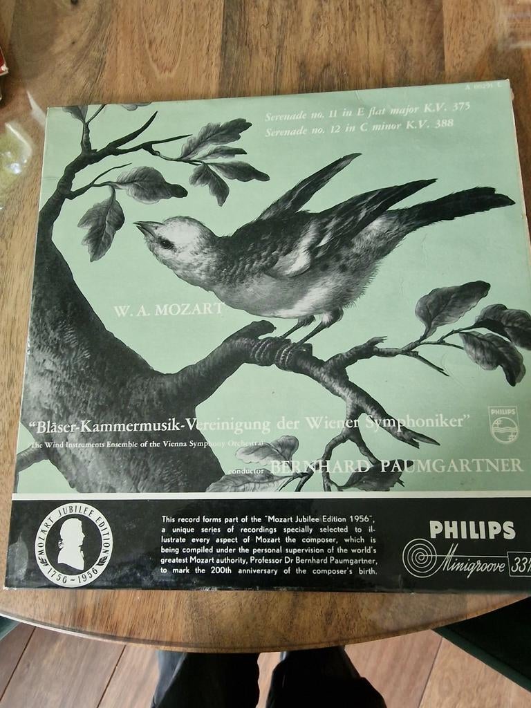 W.A. Mozart - Bläser-Kammermusik-Vereinigung der Wiener, Originele persing, Ophalen of Verzenden, Gebruikt, 12 inch
